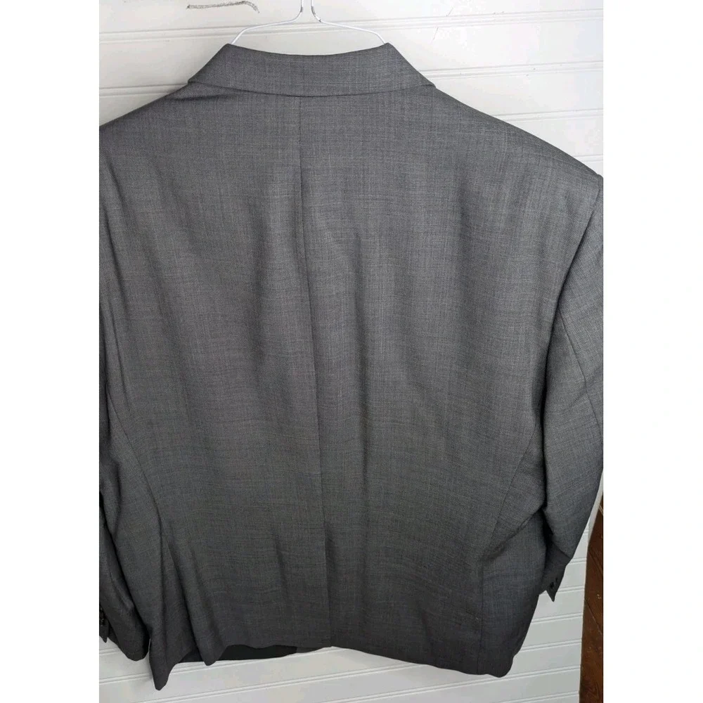 Ralph Lauren Mens Blazers Good Condition 46R Grey‎ Wool Buttons Business Career